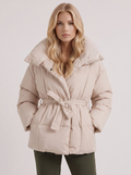 Belted Quilted Puffer Jacket for Women 2
