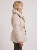 Belted Quilted Puffer Jacket for Women 4