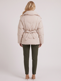 Belted Quilted Puffer Jacket for Women 5