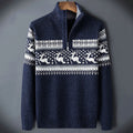 Quentin | Fair Isle Half-Zip Knit Sweater for Men 1