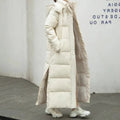 Linnea | Long Quilted Hooded Puffer Coat with Ribbed Cuffs for Women 2