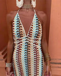 Women's Boho Maxi Dress Beach Wedding Guest 2