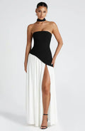Women's Asymmetric Maxi Dress Wedding Guest Formal 4