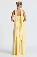 Women's Asymmetric Maxi Dress Wedding Guest Formal 2