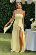 Women's Asymmetric Maxi Dress Wedding Guest Formal 3