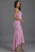 Maxi Dress Ruched Corset Bodice Fishtail Hem 2