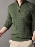 Aiden | Cable Knit Half-Zip Sweater for Men 2