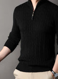 Aiden | Cable Knit Half-Zip Sweater for Men 4