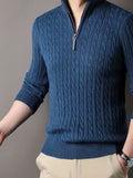Aiden | Cable Knit Half-Zip Sweater for Men 5