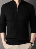 Aiden | Cable Knit Half-Zip Sweater for Men 8
