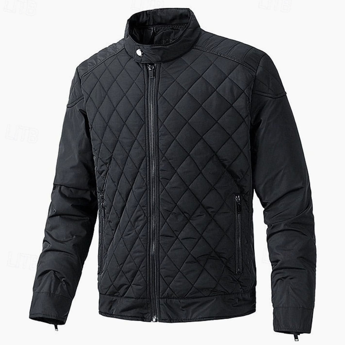 Alexander | Diamond-Quilted Stand-Collar Jacket for Men