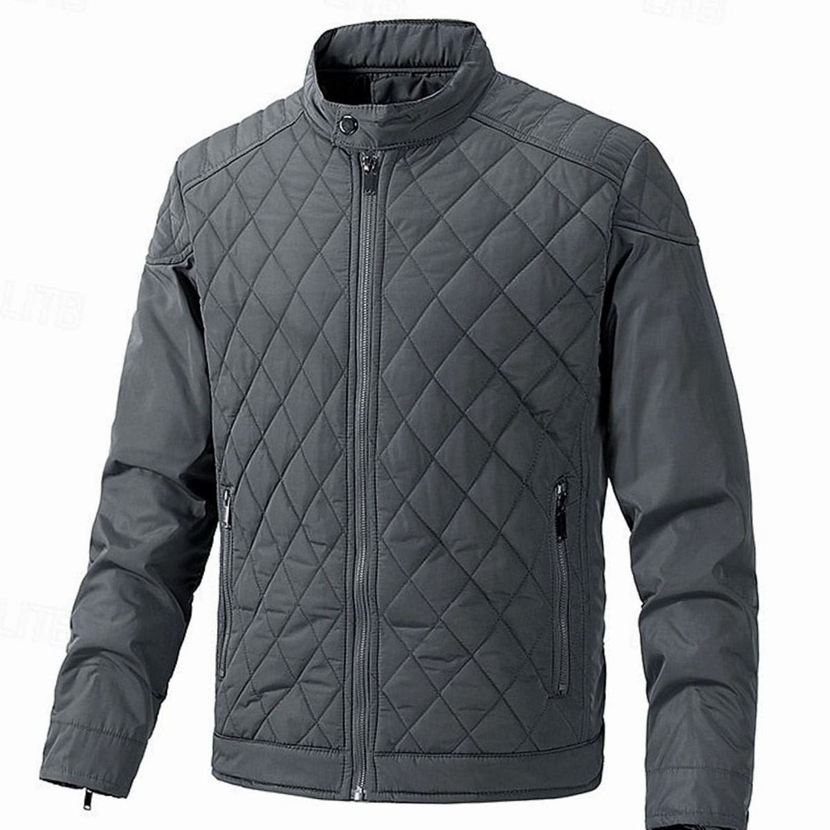 Alexander | Diamond-Quilted Stand-Collar Jacket for Men