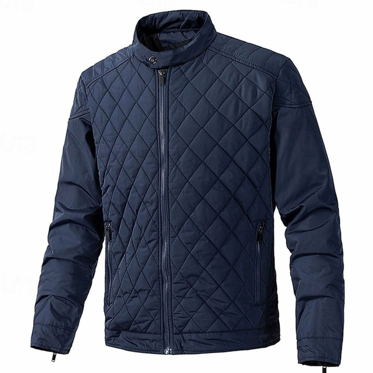 Alexander | Diamond-Quilted Stand-Collar Jacket for Men