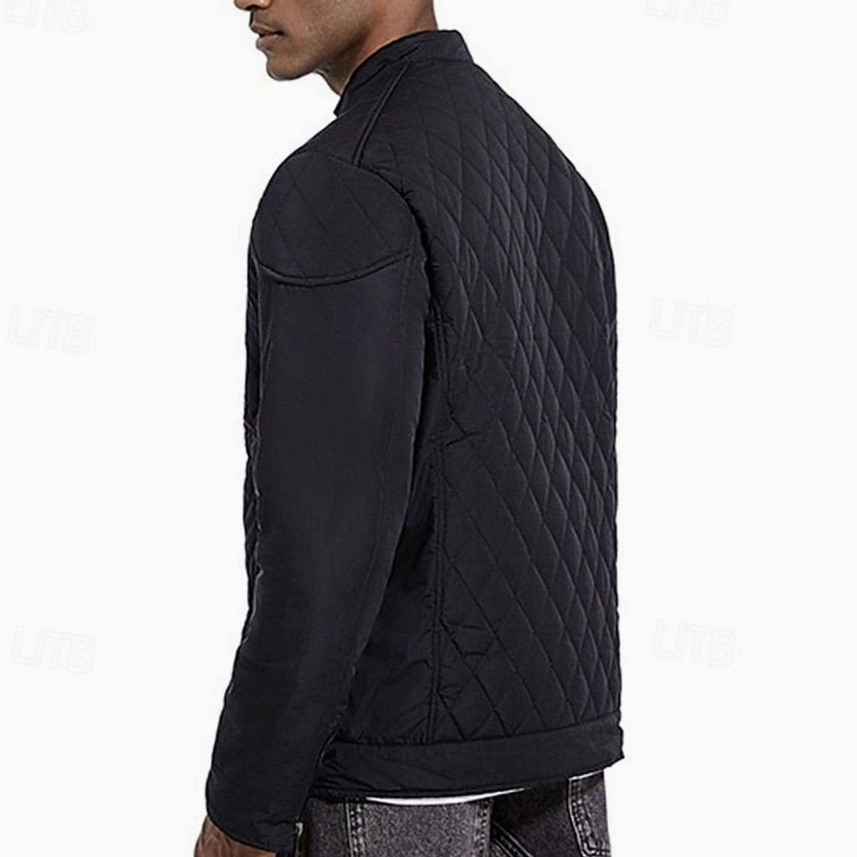 Alexander | Diamond-Quilted Stand-Collar Jacket for Men