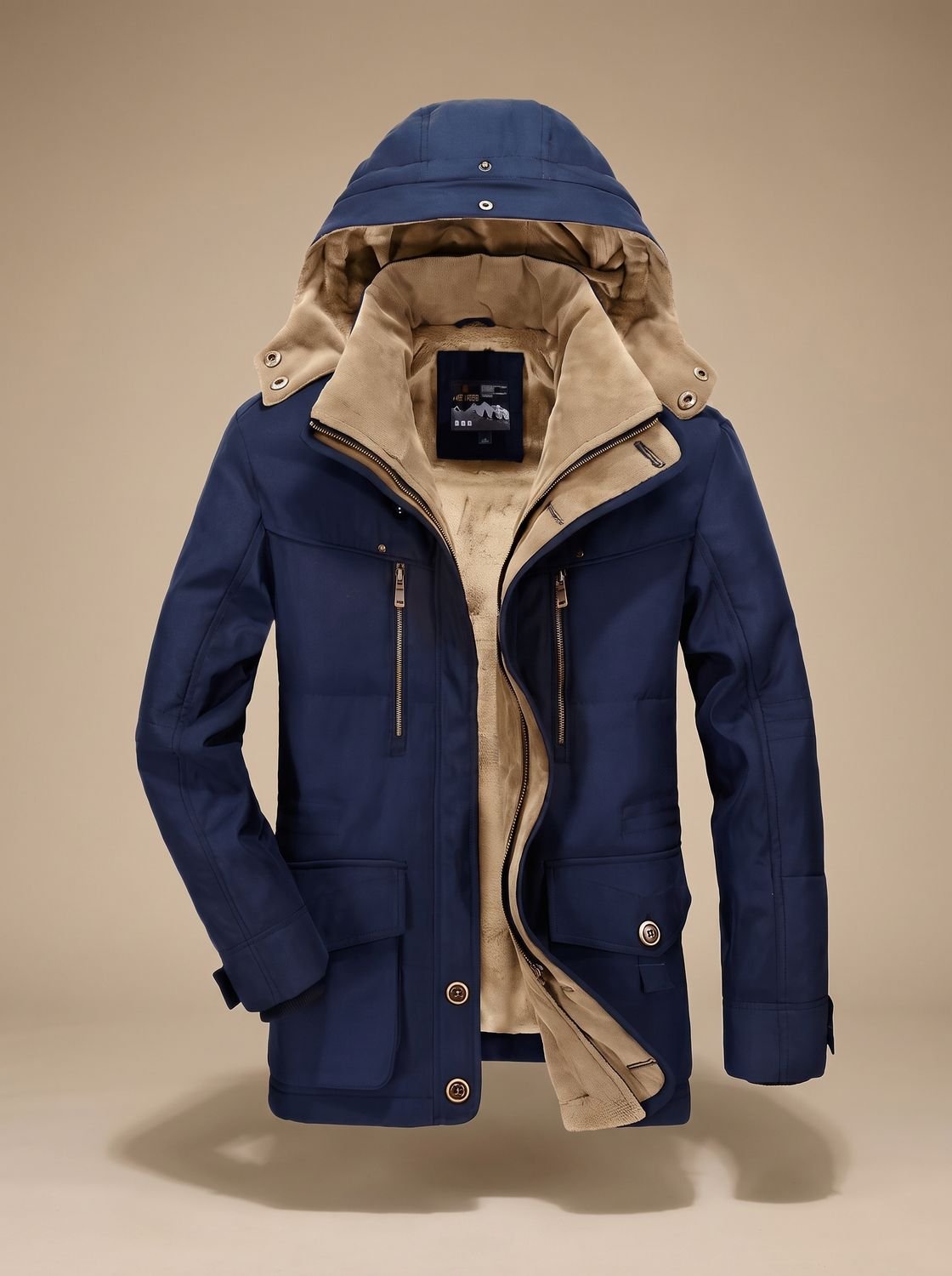 James | Fleece-Lined Hooded Winter Parka for Men