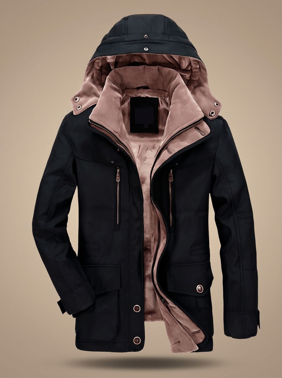 James | Fleece-Lined Hooded Winter Parka for Men