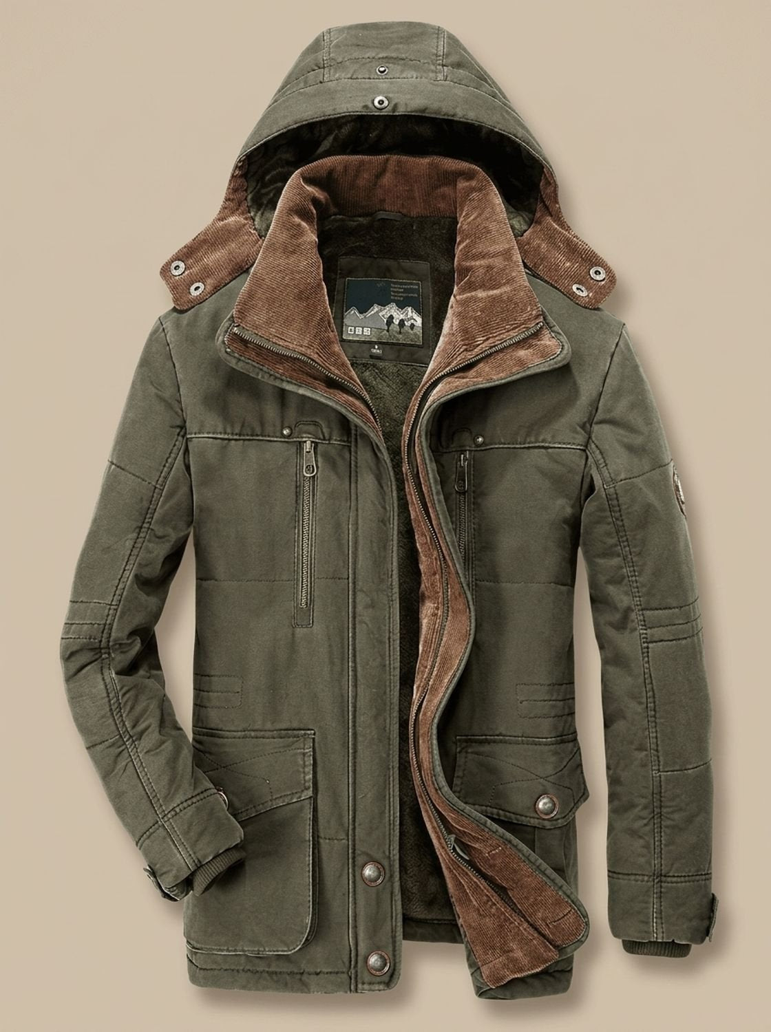 James | Fleece-Lined Hooded Winter Parka for Men