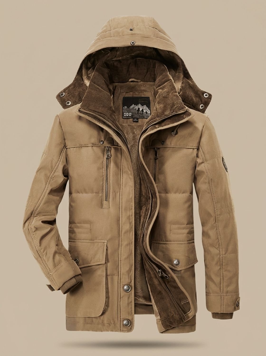 James | Fleece-Lined Hooded Winter Parka for Men