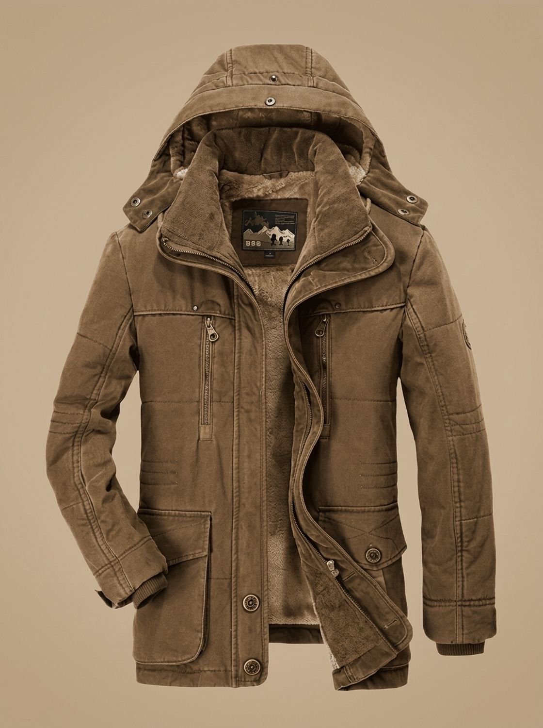 James | Fleece-Lined Hooded Winter Parka for Men