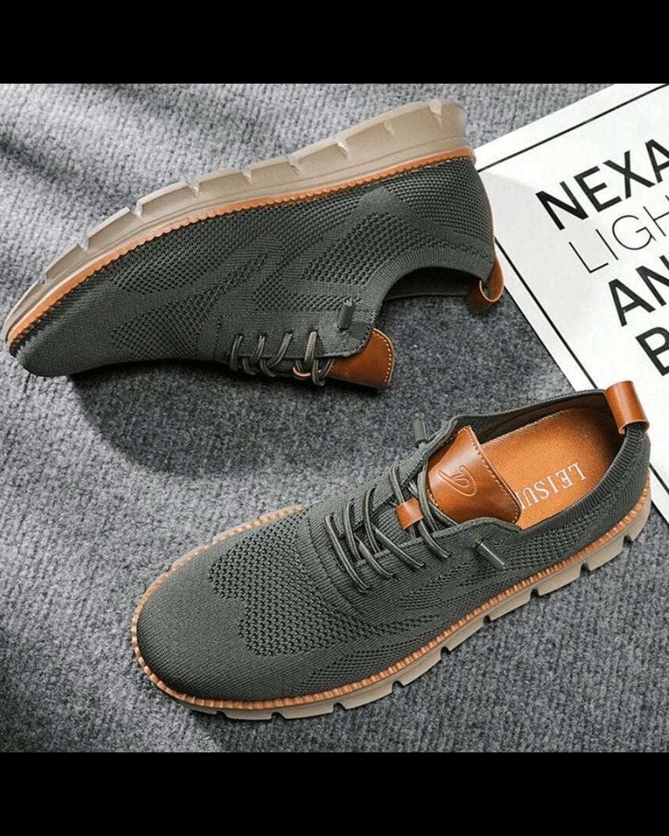 William | Lightweight Knit Lace-Up Sneakers for Men