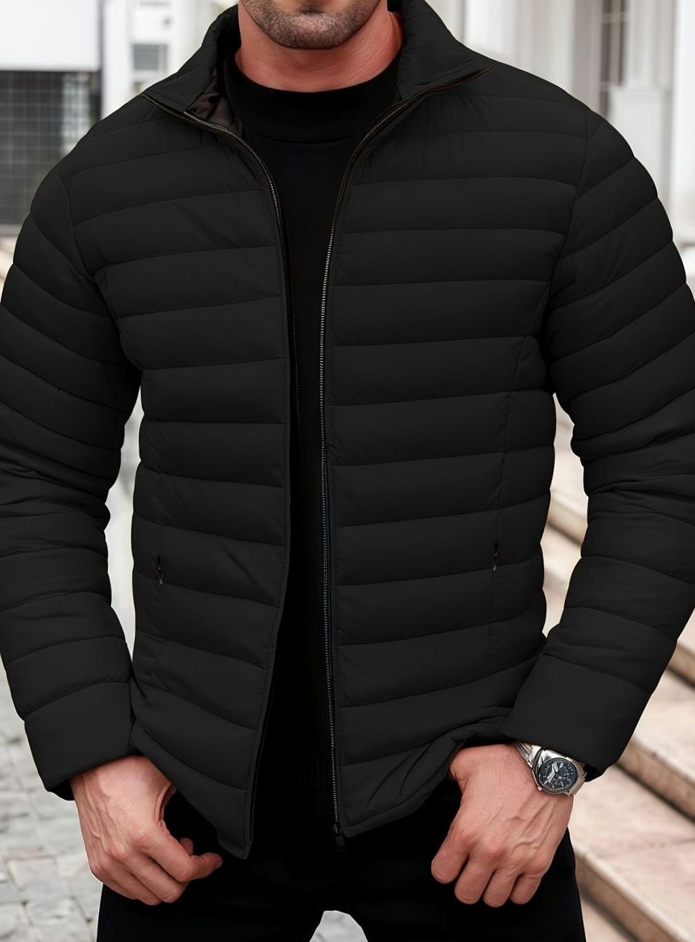 Elijah | Lightweight Packable Quilted Puffer Jacket for Men