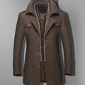 Spencer | Military Double-Breasted Wool-Blend Overcoat for Men 1