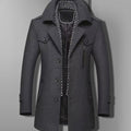 Spencer | Military Double-Breasted Wool-Blend Overcoat for Men 3