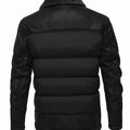 Caleb | Faux Leather Sleeve Quilted Puffer Jacket for Men 8