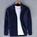 Samuel | Ribbed Knit Full-Zip Cardigan for Men 4