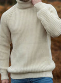 Nolan | Ribbed Knit Turtleneck Sweater for Men 1