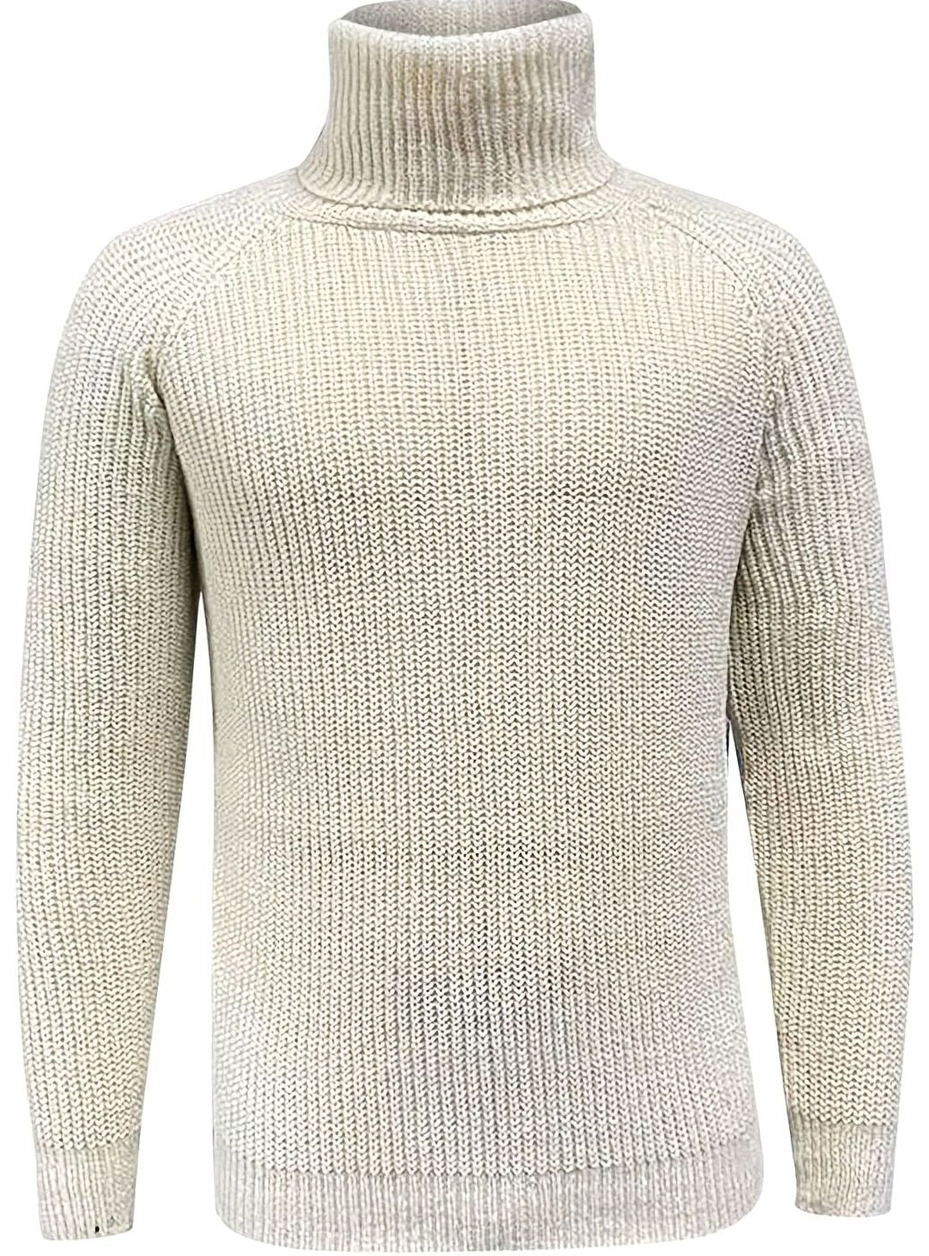 Nolan | Ribbed Knit Turtleneck Sweater for Men