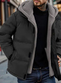 Jonas | Hooded Quilted Puffer Jacket with Sherpa Hood for Men 1