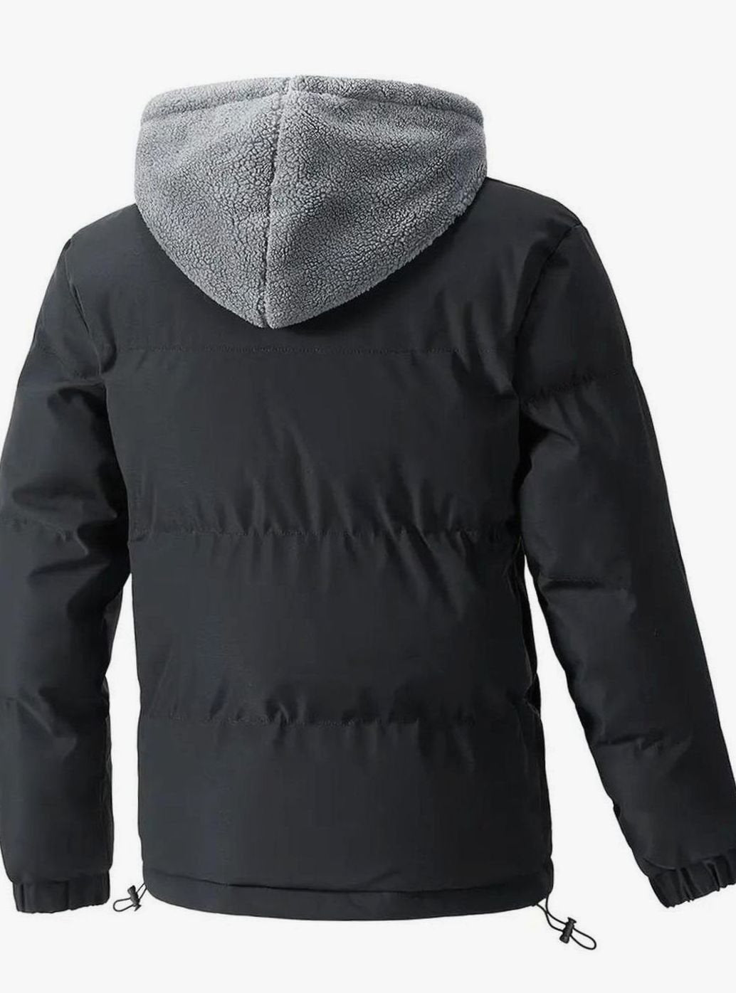 Jonas | Hooded Quilted Puffer Jacket with Sherpa Hood for Men