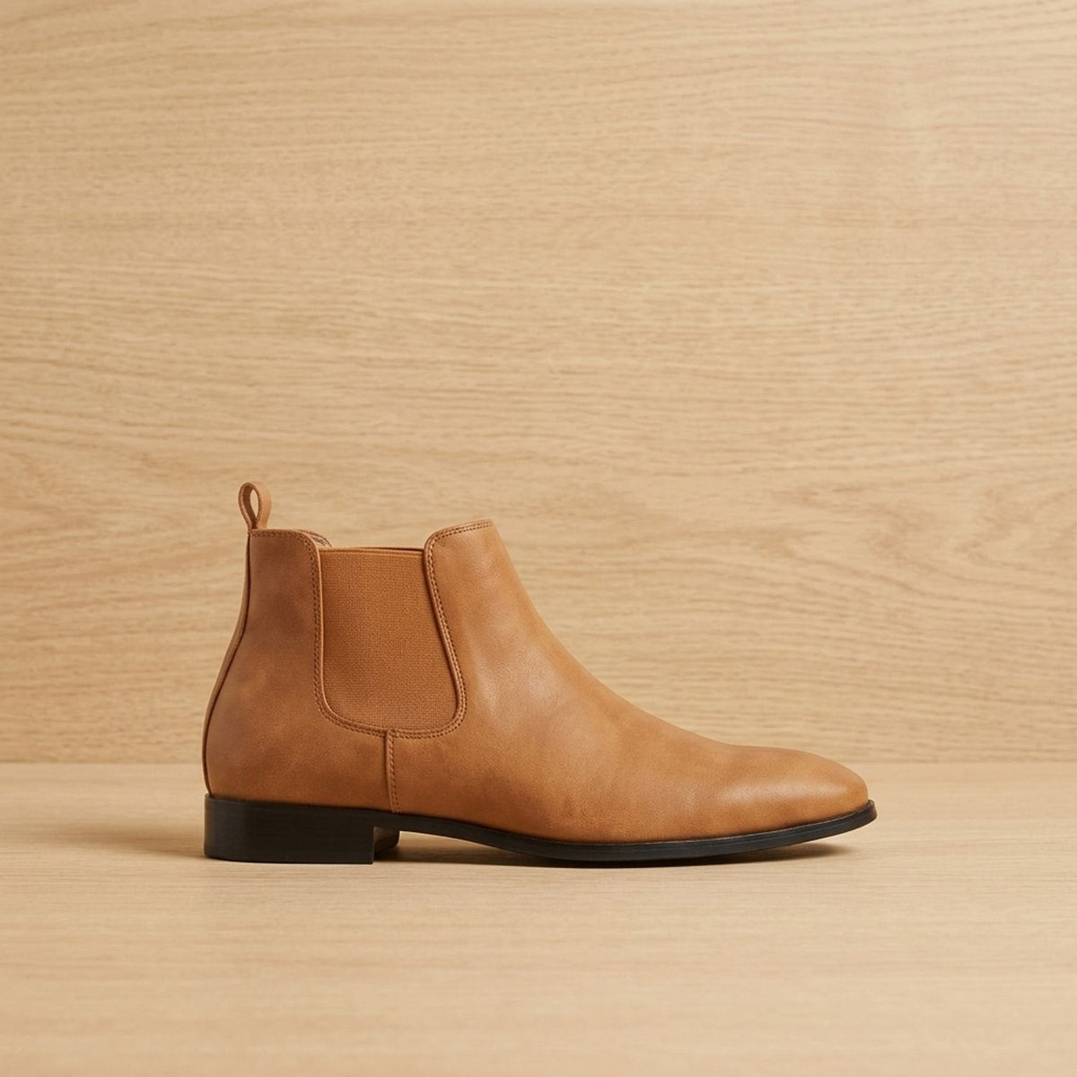 Men's Chelsea Boots, Smooth Pull-On Elastic Side