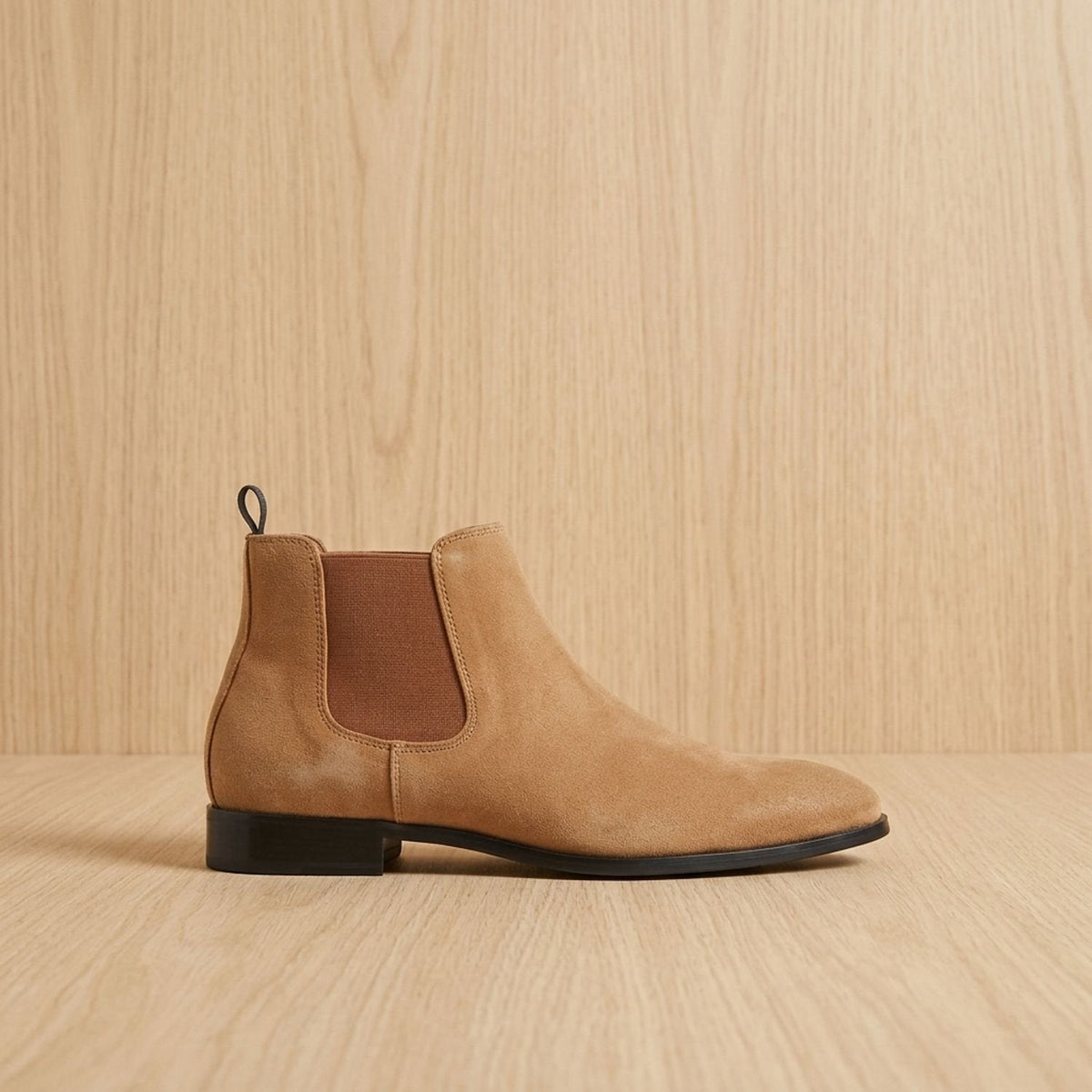 Men's Chelsea Boots, Smooth Pull-On Elastic Side