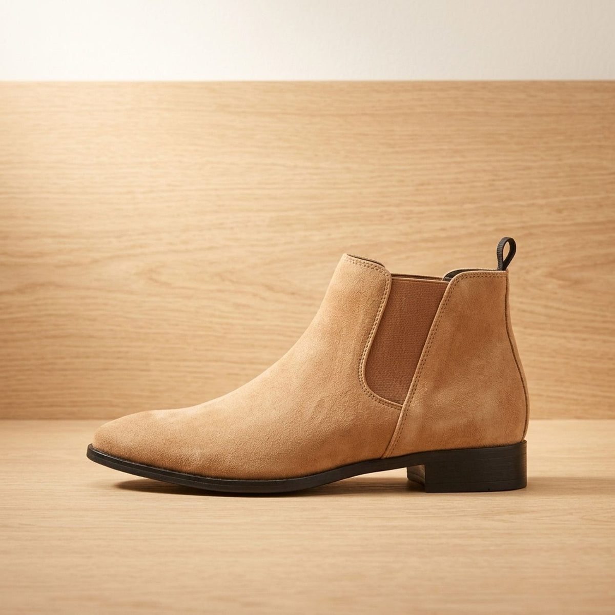 Men's Chelsea Boots, Smooth Pull-On Elastic Side
