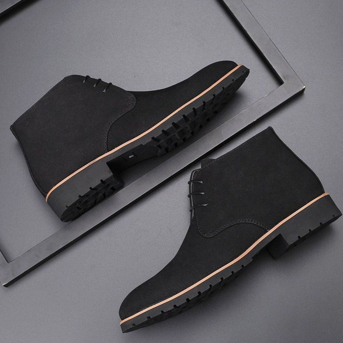 Isaac | Suede Lace-Up Chukka Ankle Boots for Men
