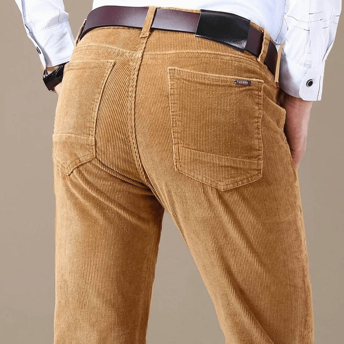 Lucas | Slim-Fit Straight-Leg Corduroy Pants for Men