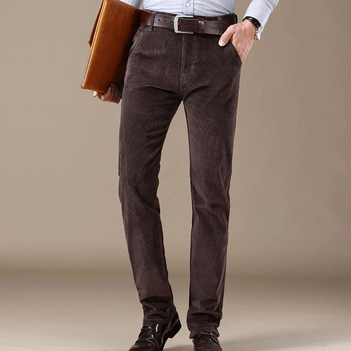 Lucas | Slim-Fit Straight-Leg Corduroy Pants for Men