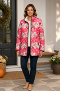 Wearbella | Floral Print Quilted Puffer Jacket for Women 3