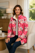 Wearbella | Floral Print Quilted Puffer Jacket for Women 5