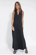 Plus Size Maxi Dress Sleeveless V-Neck Casual 2