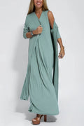 Plus Size Maxi Dress Sleeveless V-Neck Casual 5