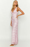 Women's Floral Wedding Guest Dress Midi Formal 4