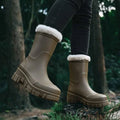 Fur Lined Lug Sole Snow Boots for Women 3