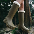 Fur Lined Lug Sole Snow Boots for Women 4
