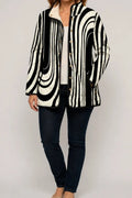 Black Geometric Print