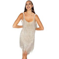 Stella | Sequin Fringe Sleeveless V-Neck Mini Dress for Women 5