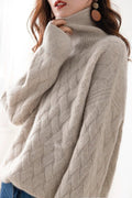 Liesel | Oversized Cable Knit Turtleneck Sweater for Women 3
