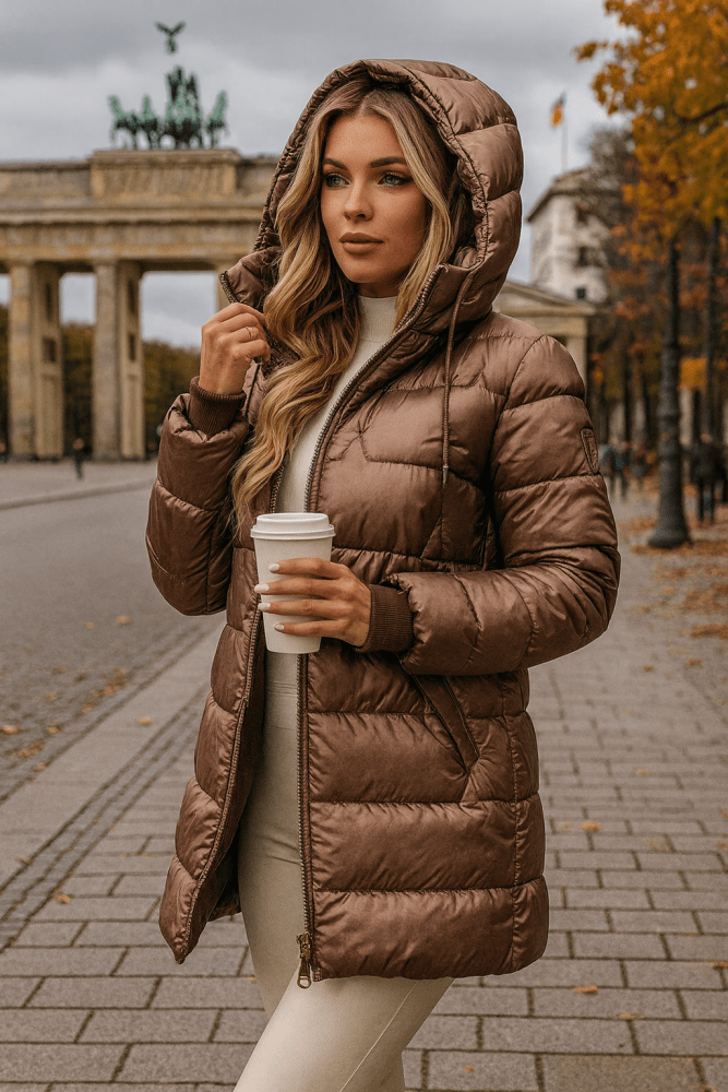 Thyra | Hooded Quilted Puffer Jacket for Women